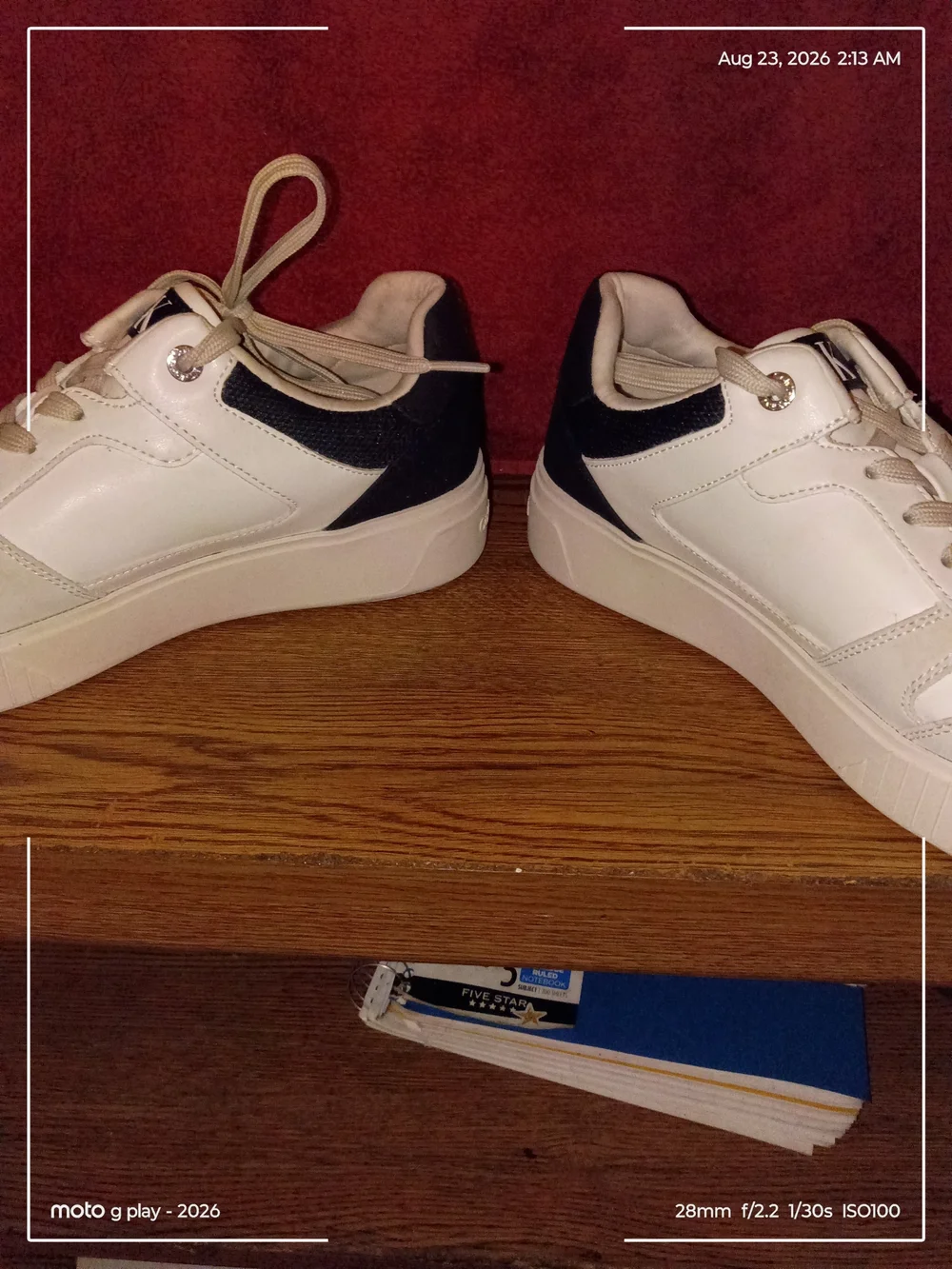 Calvin Klein Jeans Women’s White & Black Low-Top Sneakers